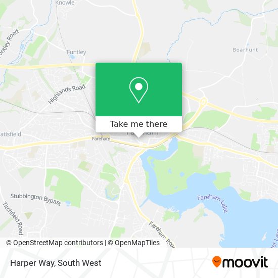 Harper Way map