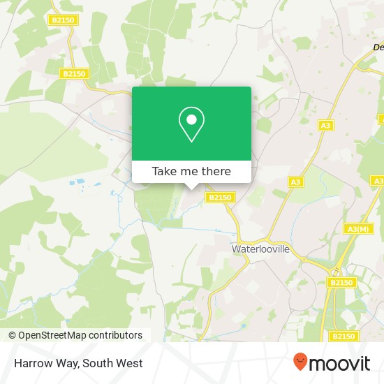 Harrow Way map