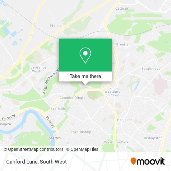 Canford Lane map