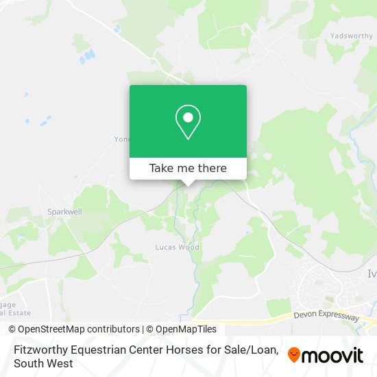 Fitzworthy Equestrian Center Horses for Sale / Loan map