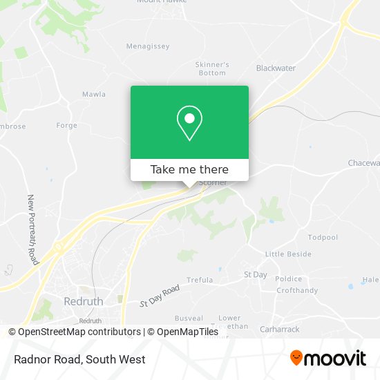 Radnor Road map