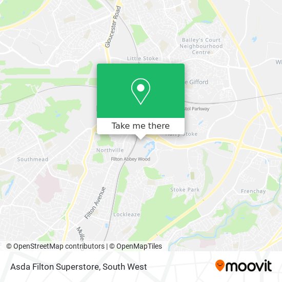 Asda Filton Superstore map