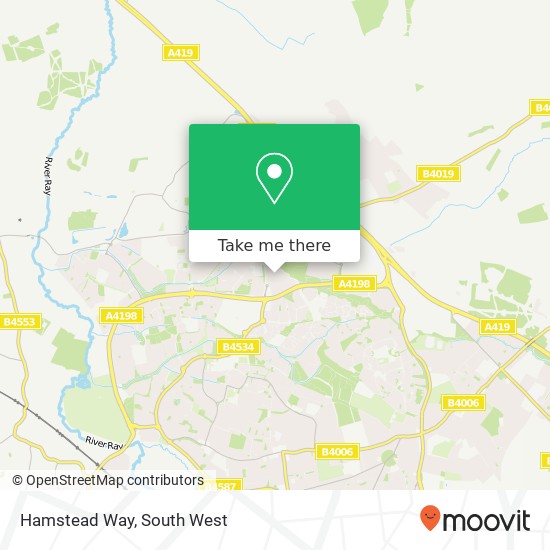 Hamstead Way map