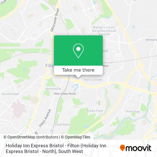 Holiday Inn Express Bristol - Filton map