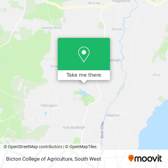 Bicton College of Agriculture map