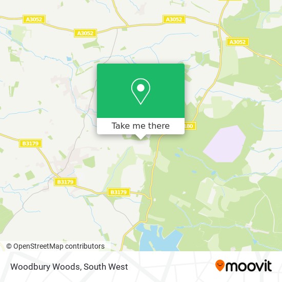 Woodbury Woods map
