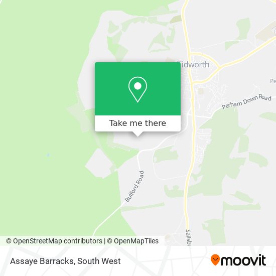 Assaye Barracks map