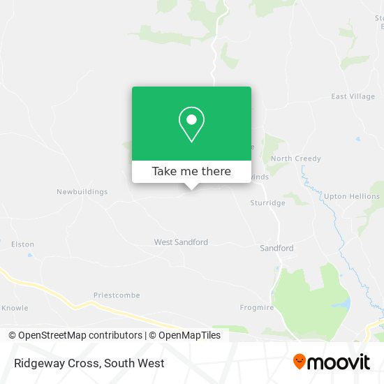 Ridgeway Cross map