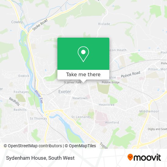 Sydenham House map