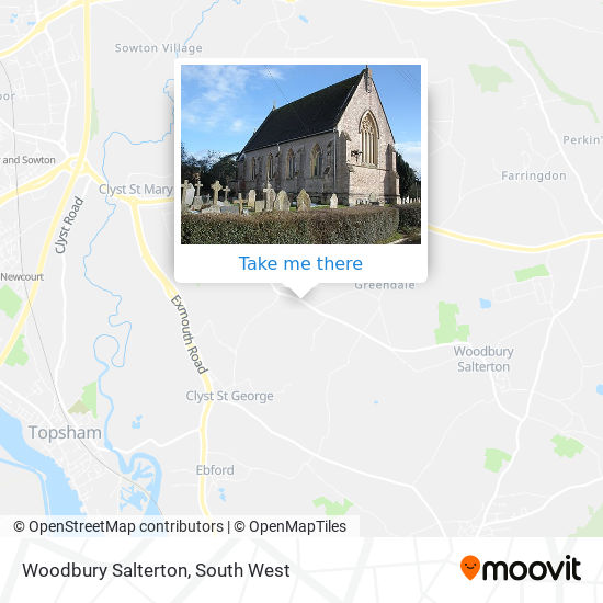Woodbury Salterton map