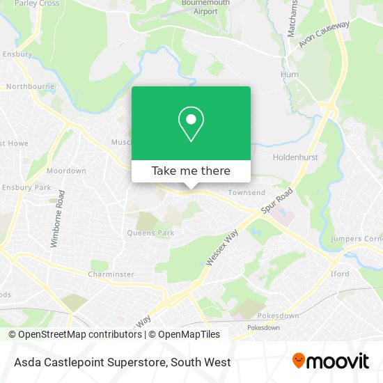 Asda Castlepoint Superstore map