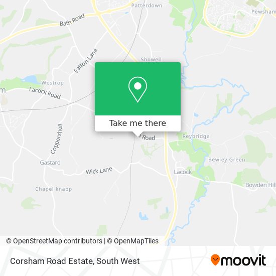 Corsham Road Estate map