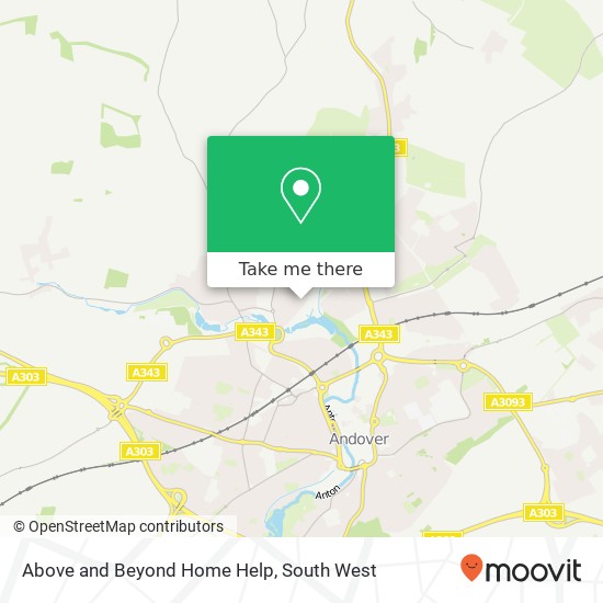 Above and Beyond Home Help map