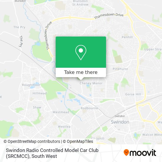 Swindon Radio Controlled Model Car Club (SRCMCC) map