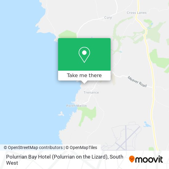 Polurrian Bay Hotel (Polurrian on the Lizard) map