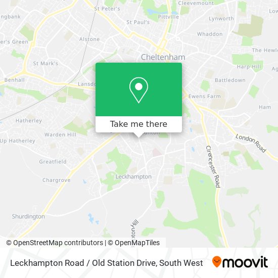Leckhampton Road / Old Station Drive map