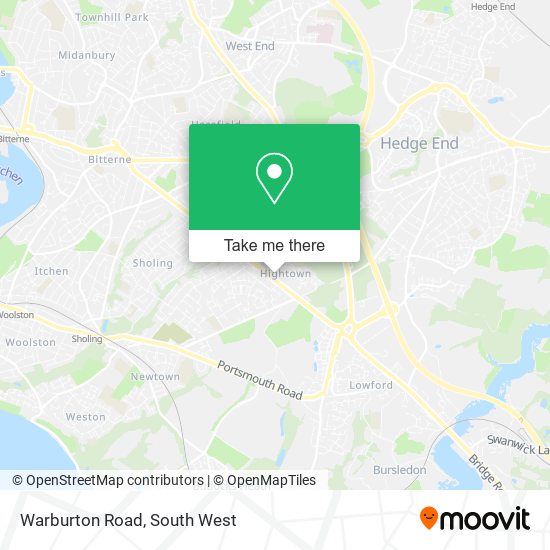 Warburton Road map