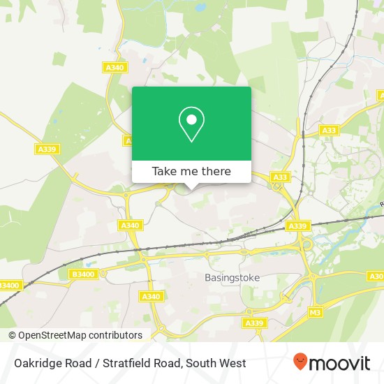 Oakridge Road / Stratfield Road map