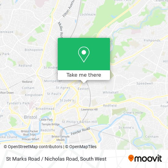 St Marks Road / Nicholas Road map