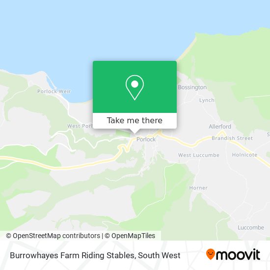 Burrowhayes Farm Riding Stables map