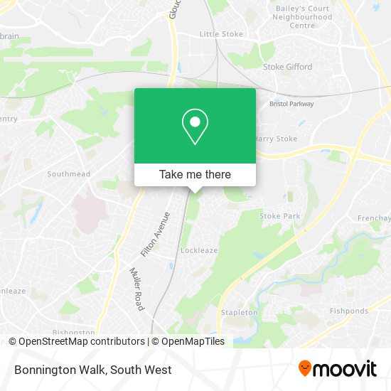 Bonnington Walk map