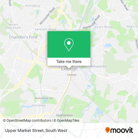 Upper Market Street map