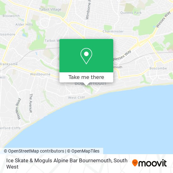 Ice Skate & Moguls Alpine Bar Bournemouth map