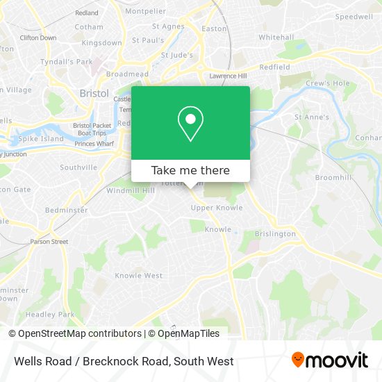 Wells Road / Brecknock Road map