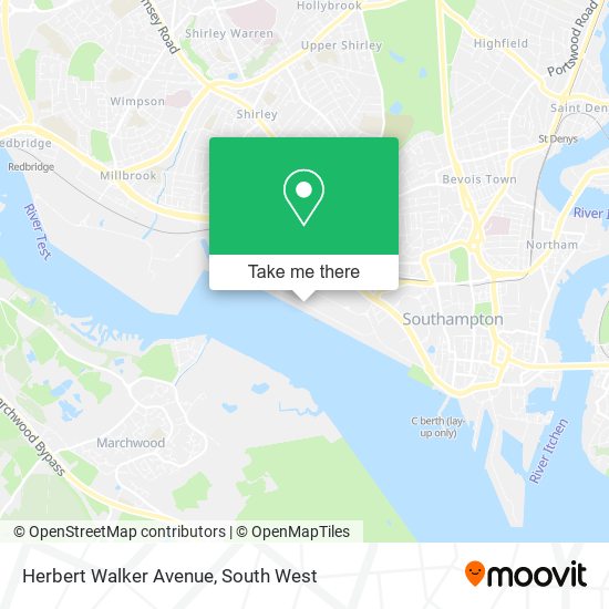 Herbert Walker Avenue map