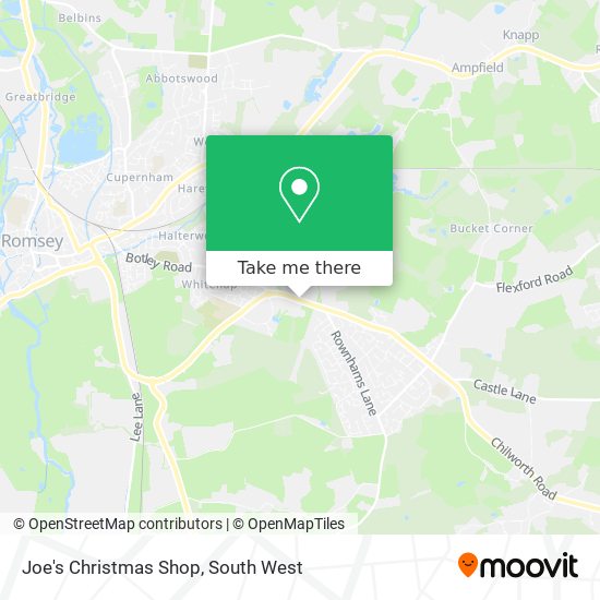 Joe's Christmas Shop map