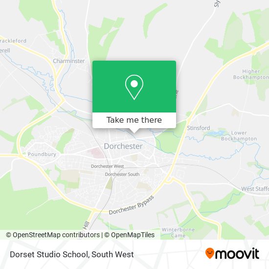 Dorset Studio School map