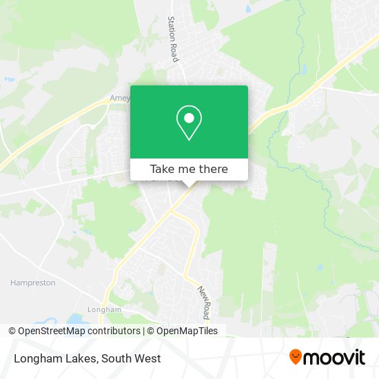 Longham Lakes map