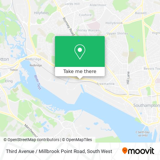 Third Avenue / Millbrook Point Road map