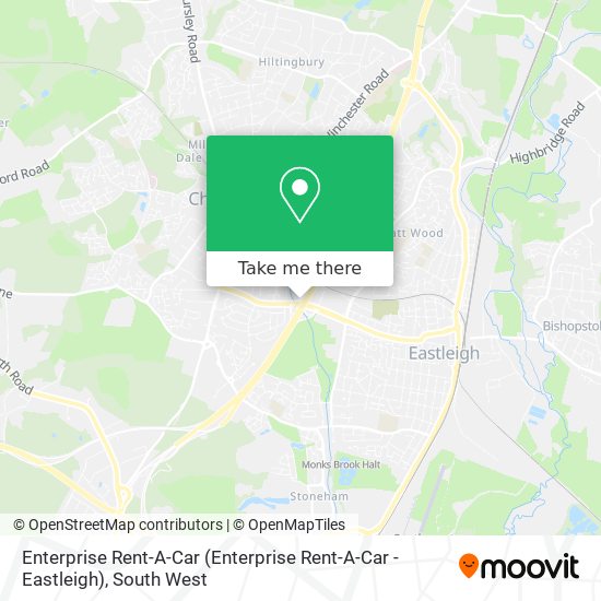 Enterprise Rent-A-Car map