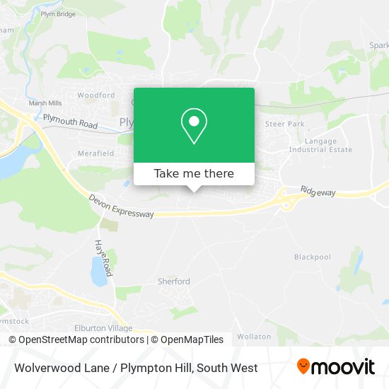 Wolverwood Lane / Plympton Hill map