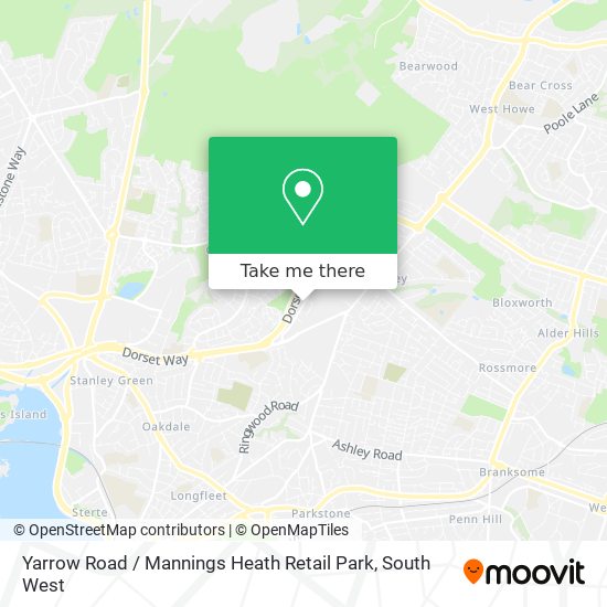 Yarrow Road / Mannings Heath Retail Park map