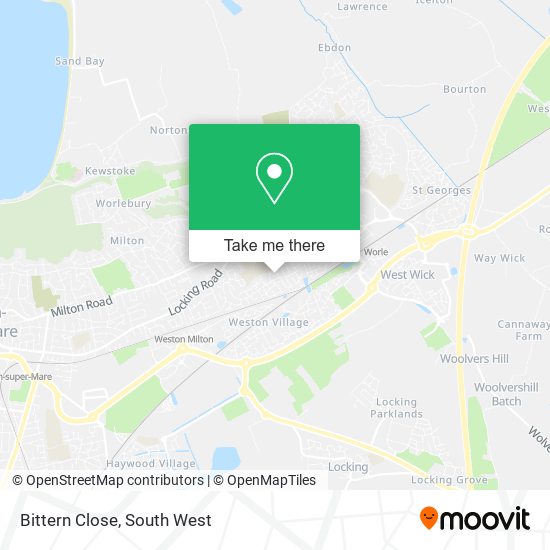 Bittern Close map