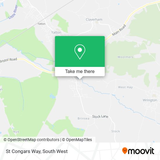 St Congars Way map