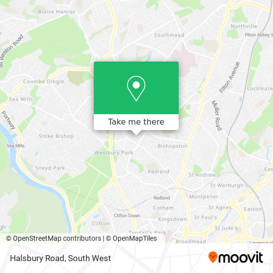 Halsbury Road map