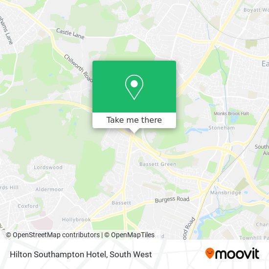 Hilton Southampton Hotel map