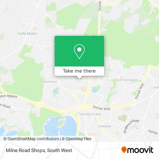 Milne Road Shops map