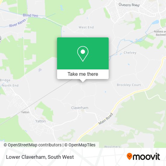 Lower Claverham map