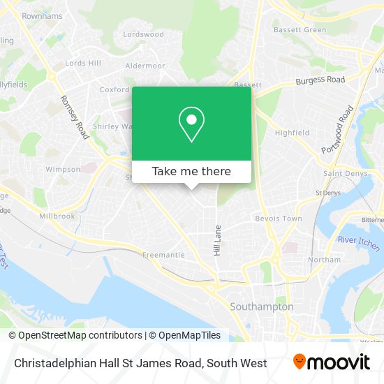 Christadelphian Hall St James Road map