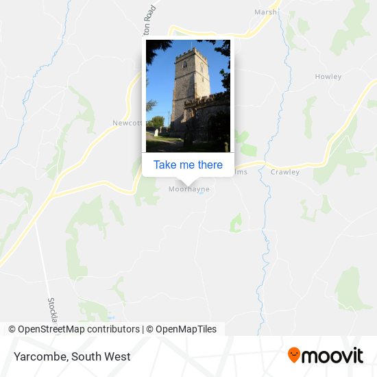 Yarcombe map