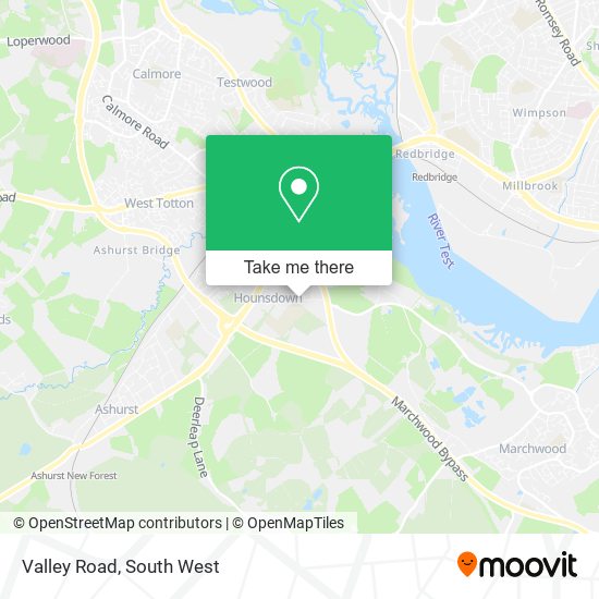 Valley Road map