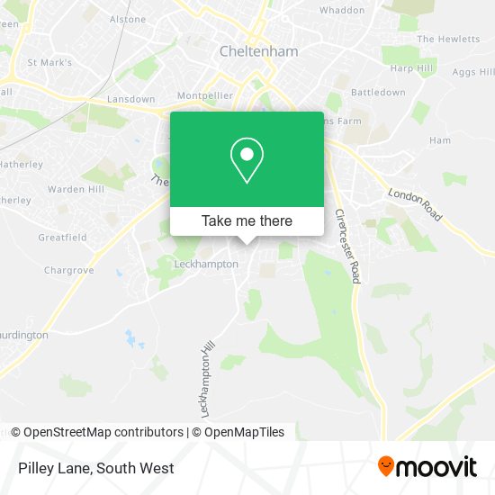 Pilley Lane map