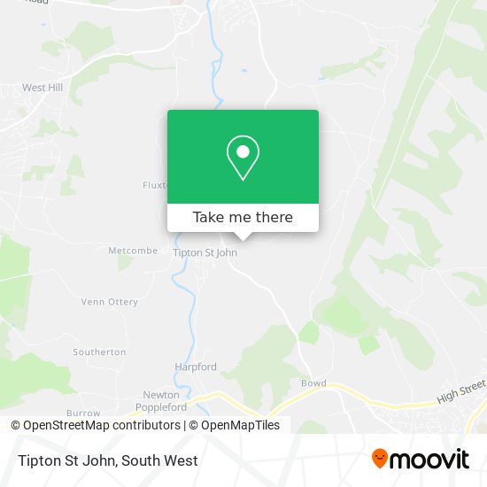 Tipton St John map