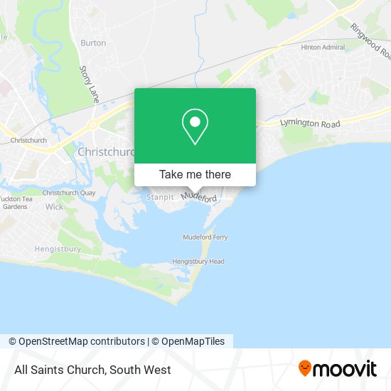 All Saints Church map