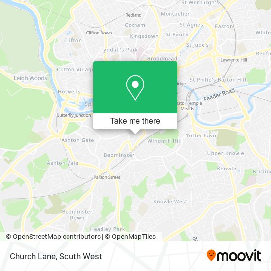 Church Lane map
