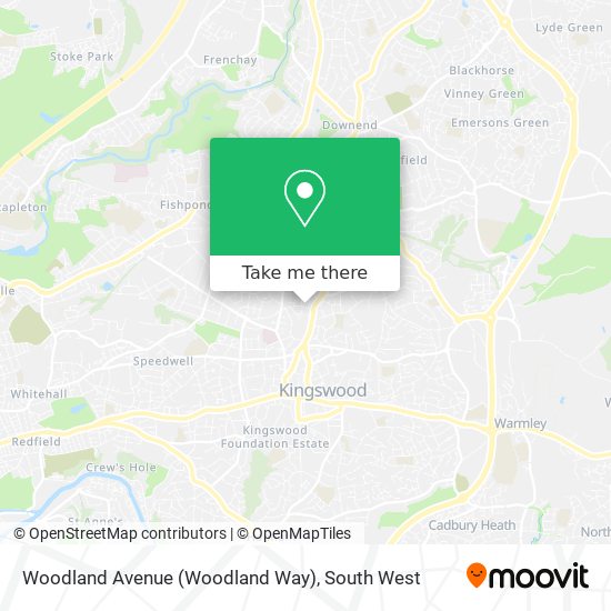 Woodland Avenue (Woodland Way) map
